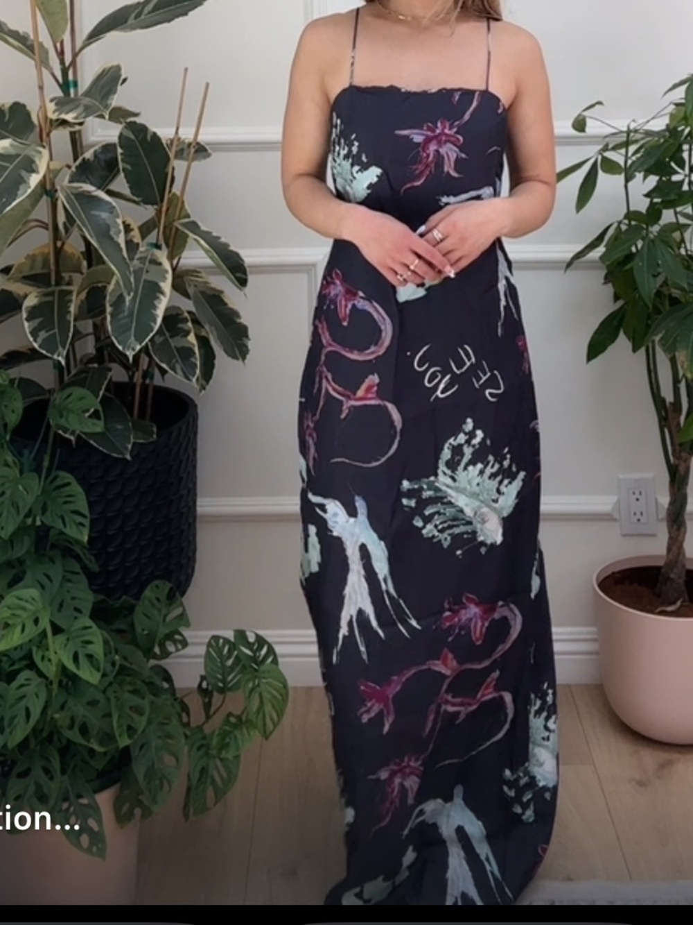 Romy Joy Graphic Print Maxi Slip Dress - Picture 3 of 7